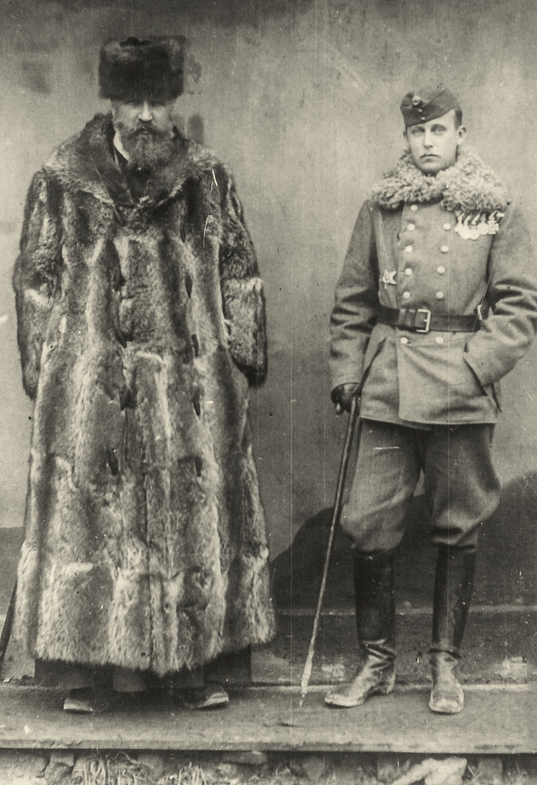 Вільгельм Габсбурґ (праворуч) і греко-католицький митрополит Андрей Шептицький, 1910-і роки