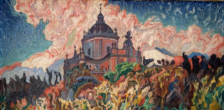 Олекса Новаківський. Юр. Поема світової війни. 1916 – 1922 рр. Полотно на фанері, олія. З приватної колекції