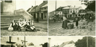 Мешканці Старого Самбора на фото 1934 року