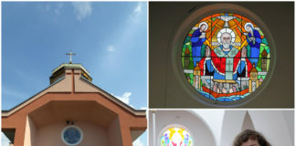 У Відниках в церкві святого Миколая освятили новий вітраж