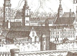 Панорама Львова Ф. Пернера (1772). Фото з https://uk.wikipedia.org