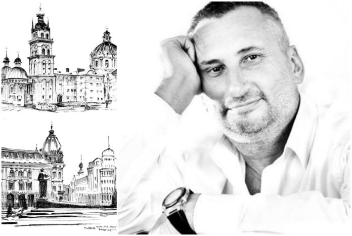 10 розкішних замальовок Львова Костянтина Нагорного
