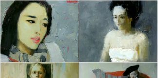 Експозиція виставки Ксенії Дацюк “Романтична”