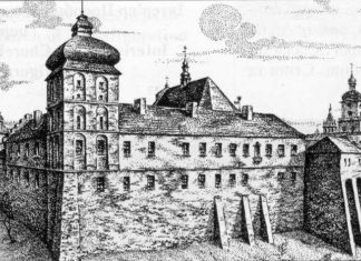 Низький замок. Рисунок-реконструкція І.Качора