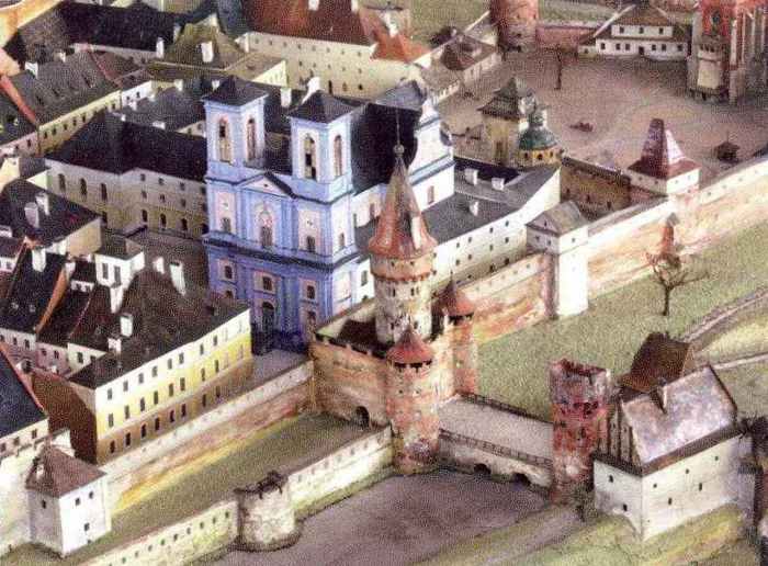 Краківська брама на пластичній панорамі Я. Вітвіцького. Фото з http://photo-lviv.in.ua