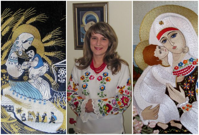 Вишиті ікони в Музеї-садибі родини Антоничів Вишиті ікони в Музеї-садибі родини Антоничів