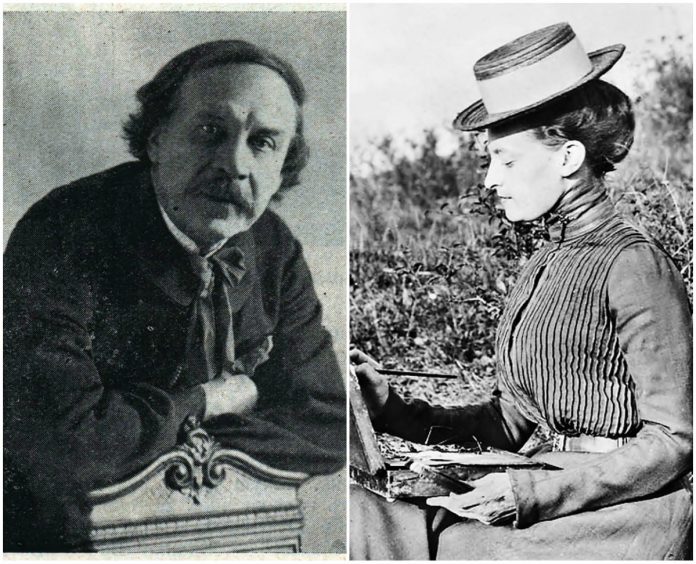 Микола Вороний на гостині у Олени Кульчицької