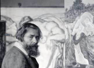 Олекса Новаківський у майстерні. 1920-ті рр.