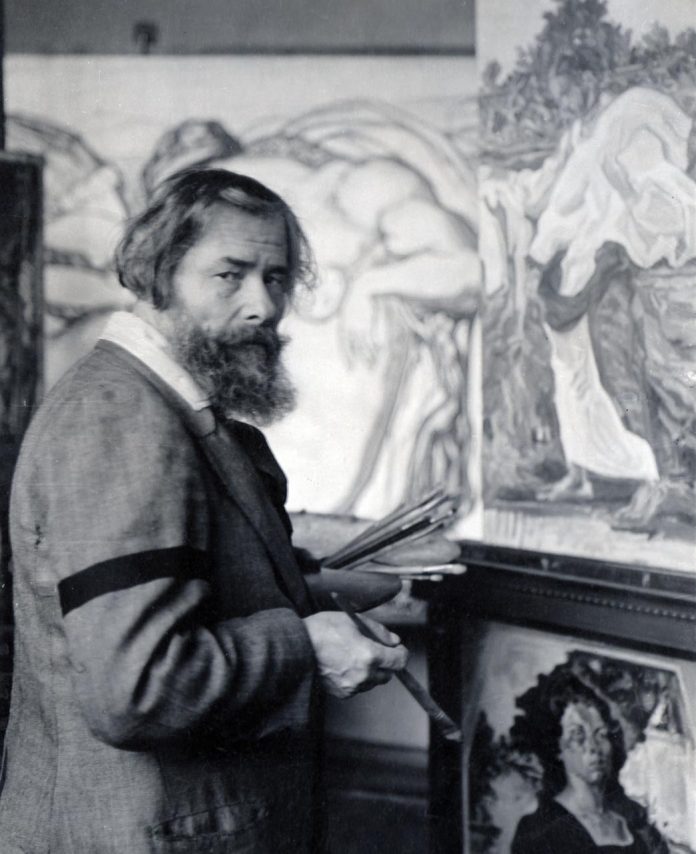 Олекса Новаківський у майстерні. 1920-ті рр.