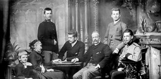 Сім’я Шептицьких у Кракові в квітні 1887 року.