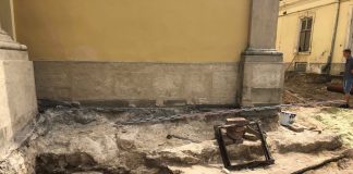 Віднайдений фундамент церкви XIV- XVст. біля собору Святого Юра