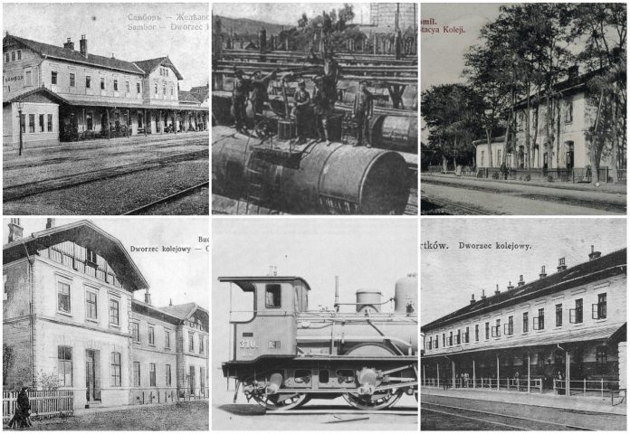 Перша Угорсько-Галицька, Дністрянська, Галицька Трансверсальна залізниця, а також Залізниця імені ерцгерцога Альбрехта