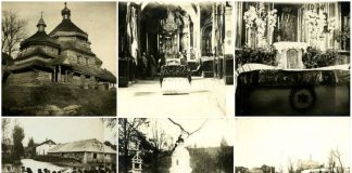 Храм села Коцурів на столітніх об'ємних зображеннях