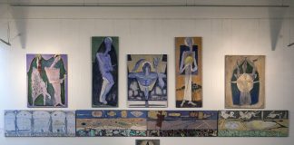 Експозиція виставки “Олег Мінько: мої ієрархії”