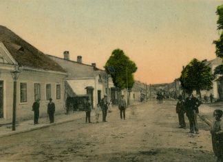 Мостиська, поштівка 1909 року