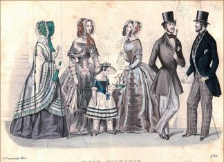 "Вісник мод паризьких" , 1845 р.