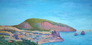 Ульвіє Аблаєва. Пейзаж с Аю-Дагом (Гурзуф)