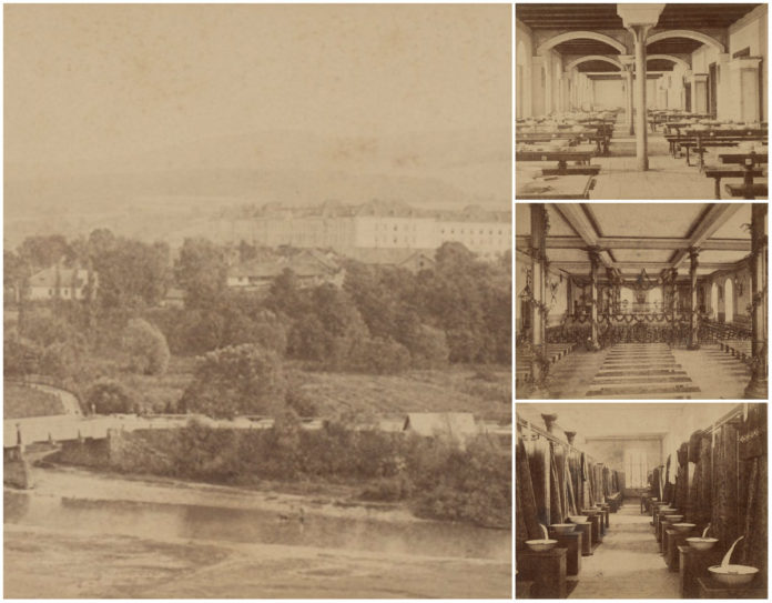 Колегія єзуїтів у Хирові на світлинах 1899 року