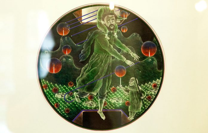 Експозиція виставки Надії Пономаренко”РЕТРО – сюжети”