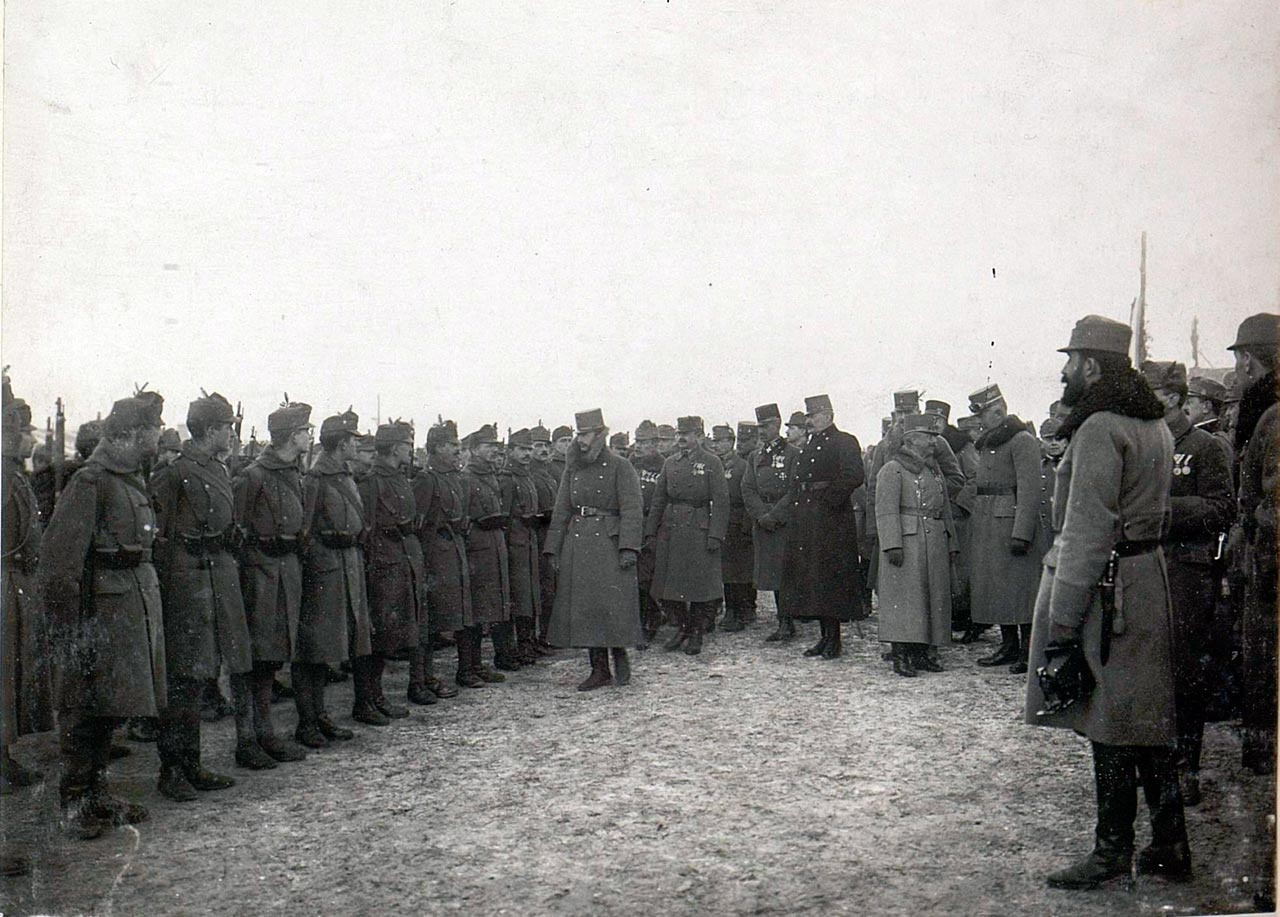 Карл І в селі Ожидів 9 грудня 1917 року