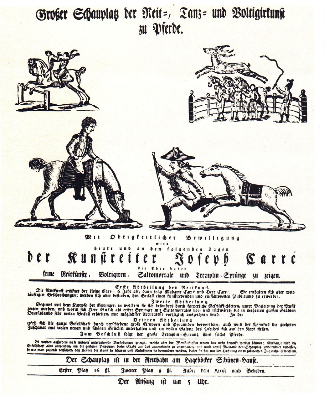 Вершник і гімнаст Йозеф Карре. Приблизно 1825 р.