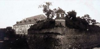 Вид на фортецю і сторожову вежу, фото кінця 1930-х років