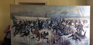 Картина Олександра Климко «Бій під Крутами». Фото: Facebook.