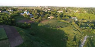 Гощанське городище з висоти пташиного льоту