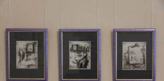 Експозиція виставки "Графіка Євгена Понагайби"