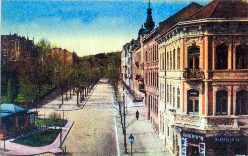 Перспектива вулиці Пуласького (вулиці Паркової). Початок 20 ст.