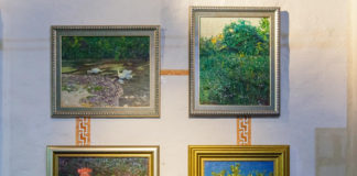 Експозиція виставки Петра Сипняка "Ораторія кольору"