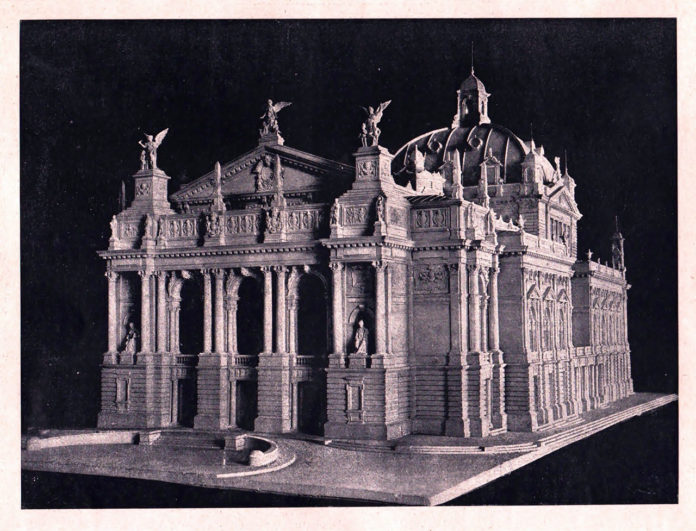 Макет оперного театру у Львові. "Tygodnik illustrowany" № 26, 1899 р.