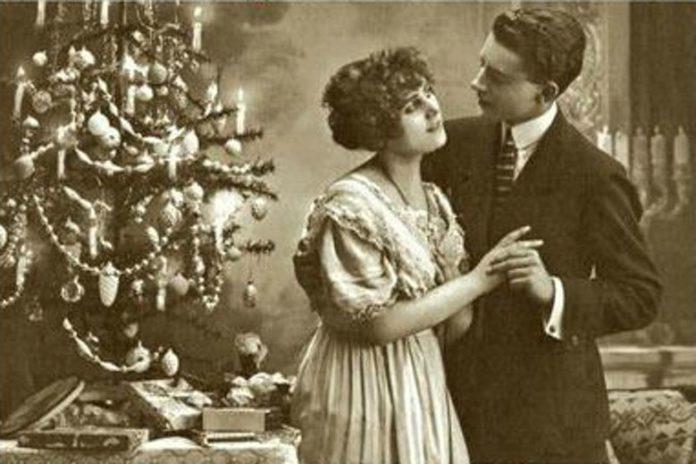 Новорічно-різдвяна листівка міжвоєнних часів