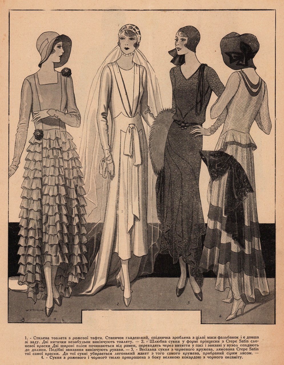 Модні фасони у лютому 1930 р.