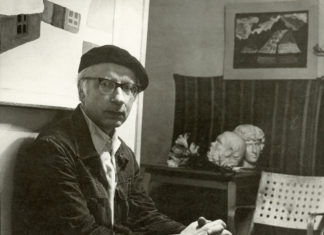 Карло Звіринський в помешканні на пл. Міцкевича, 9 у Львові, 1965 р., П. Грицик