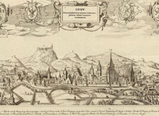 Панорама Львова. Мідерит Абрагама Ґоґенберґа (1608)