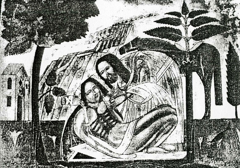 Василь Крижанівський. Христос і Самарянин. 1925 р.