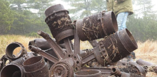 Двигун від літака Ju-52 коло Буковелю