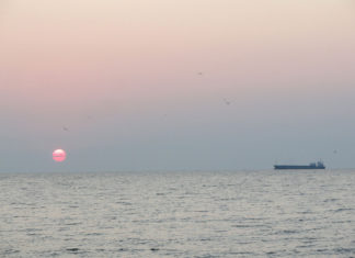 Схід сонця. Смт Затока Одеської обл. 2018 р. Світлина Андрія Сови.