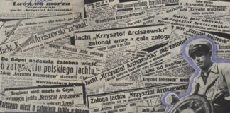 Яхта «Кшиштоф Арцишевський» та вирізки з міжвоєнної преси