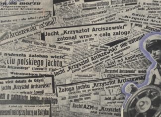 Яхта «Кшиштоф Арцишевський» та вирізки з міжвоєнної преси