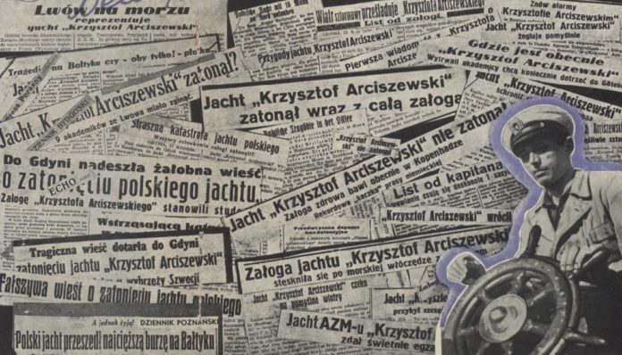 Яхта «Кшиштоф Арцишевський» та вирізки з міжвоєнної преси Яхта «Кшиштоф Арцишевський» та вирізки з міжвоєнної преси