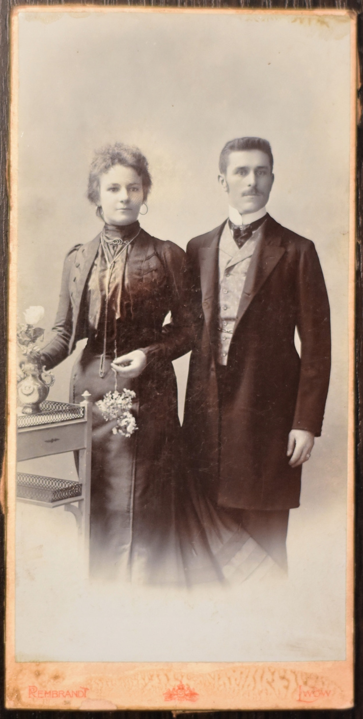 Жінка та чоловік, Львів, 1900-ті рр.