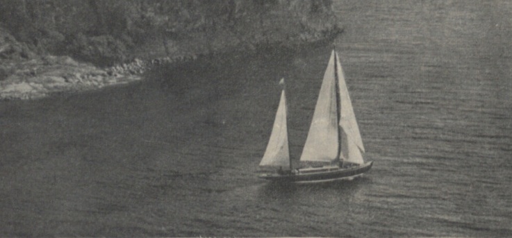 Яхта біля берегів Швеції, 1937 р.