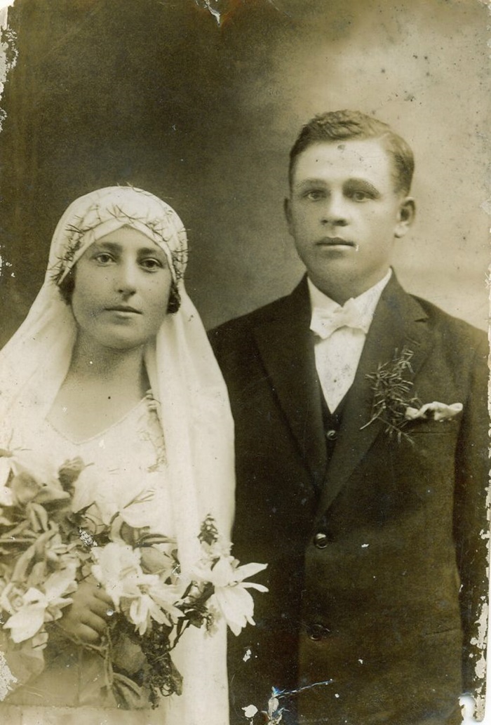 Молоде подружжя Ольга і Василь Либаки, 1930 рік