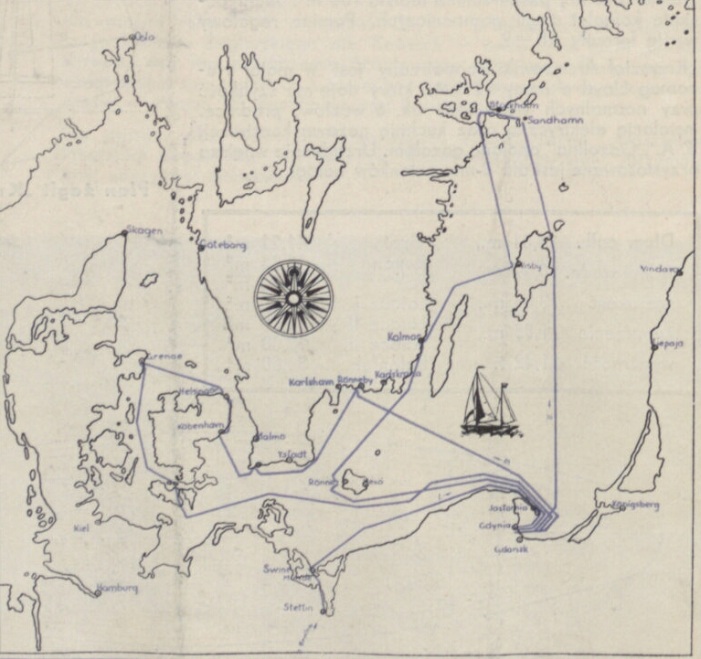 План подорожі по Скандинавії, 1937 р