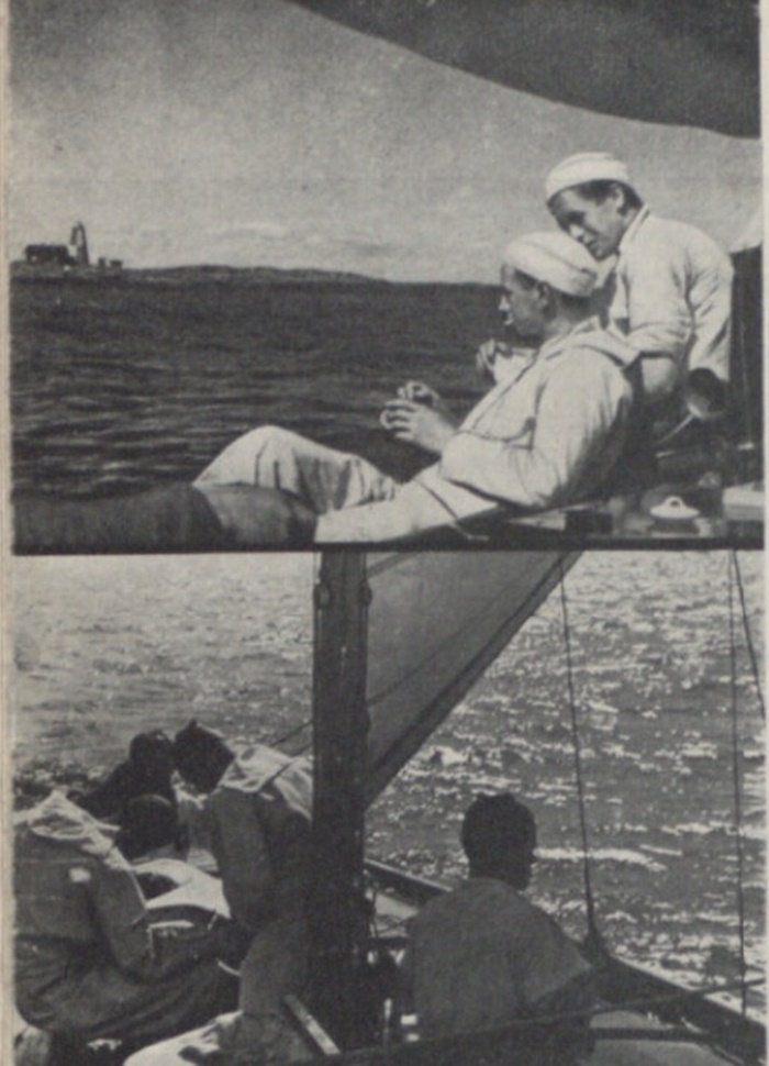 Фото яхтсменів із подорожі Скандинавією.