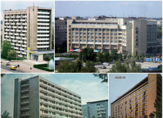 П'ять готелів Львова збудованих за совєтів