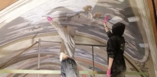 Віднайдені настінні живописи Санктуарію Матері Божої Винниківської