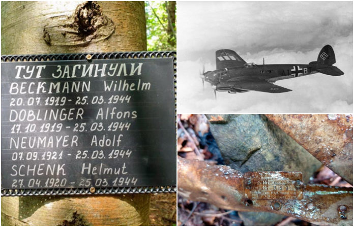 В Карпатах знайшли німецький літака Не-111. Екіпаж ідентифіковано та встановлено пам’ятну таблицю В Карпатах знайшли німецький літака Не-111. Екіпаж ідентифіковано та встановлено пам’ятну таблицю